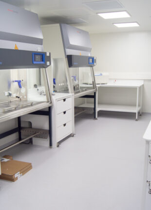 CEED - CM DISTRIBUTION - mobilier de laboratoire pour la recherche sur le diabète, paillasses sur mesure, meubles et plan de travail entièrement inerte aux bacteries