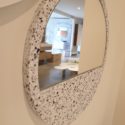 miroir rond décoratif en résine