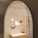 miroir rond décoratif en résine